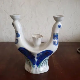 гжель подсвечник