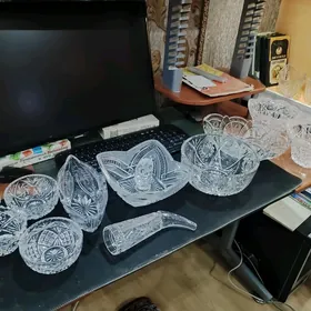 хрустальные вазы , чешские кон
