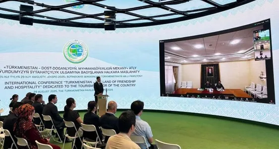 Osakada EKSPO-2025-de Türkmenistanyň Milli pawilýonynda syýahatçylyga bagyşlanan halkara maslahat geçirildi