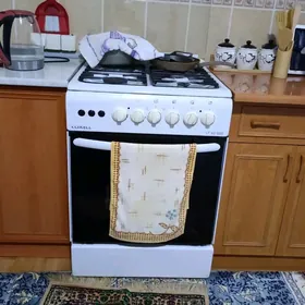газ плита+вытяжка