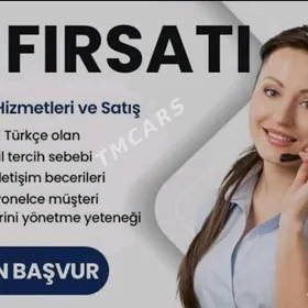 Türkçe bilýän işgär gerek