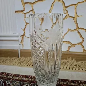 Хрустальная ваза Чешская