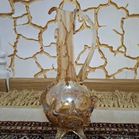 Кувшин  цветной стекло