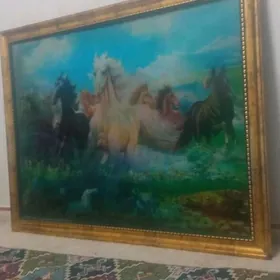 Картина с лошадьми