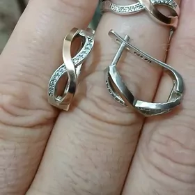 Gyzyl 8K kumus 925 komplekt