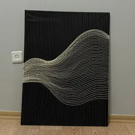 3D картинка из нитей