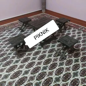 Ýygnalýan piknik stol stul