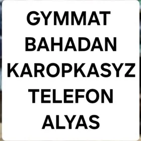 Karopkasyz telefon alyas
