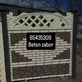 beton zabor