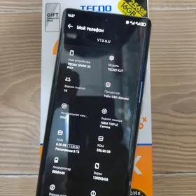 Tecno 20pro+ 8/256