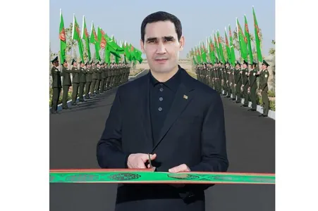 Serdar Berdimuhamedow Sarahs serhet birikmesiniň täze binalar toplumyny açdy