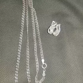 серги и цепочка