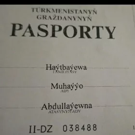 PASPORTYM YITIRDIM KOMEK EDÌÑ