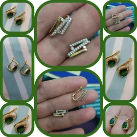 Золотые серьги 585 altyn