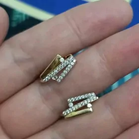 золотые серьги 585 Altyn