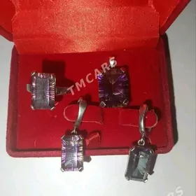 серебряный комплект
