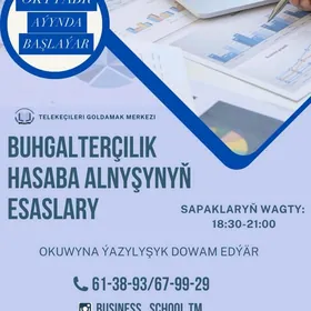 BUHGALTER KURSY TÜRKMEN DIL