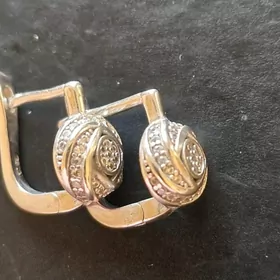 серьги серебро