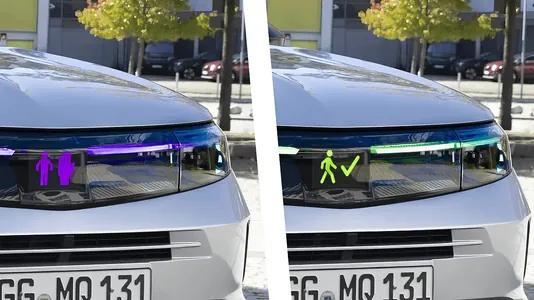 Кроссовер Opel Grandland научили «изъясняться» с пешеходами с помощью света