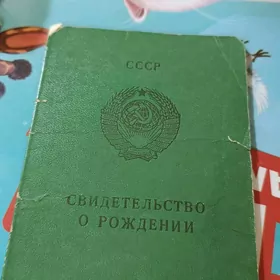 свидетельство о рожденитапылды