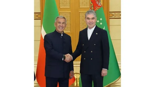 Gurbanguly Berdimuhamedow Tatarystanyň Baştutany Rustam Minnihanow bilen duşuşdy