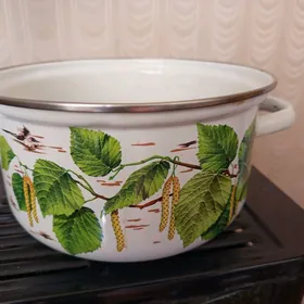 Кастрюля эмалированная