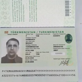 Zagran pasport ýitirdim