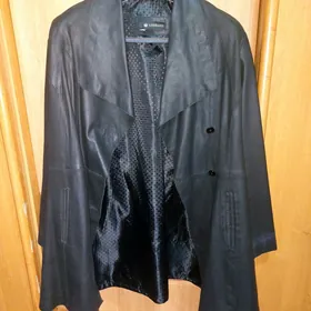 плащ кожаный новый