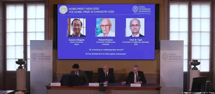 Himiýa boýunça Nobel baýragy “metal-organiki karkas gurluşlaryň döredilendigi” üçin berildi