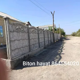 beton zabor