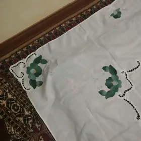 скатерть белая кружевная