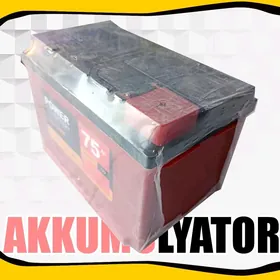 POWER 75aH AKKUMULYATOR АККУМУ