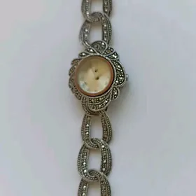 серебряные часы