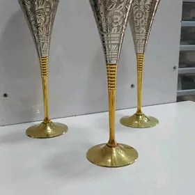 индийский фужер мельхиор 1980