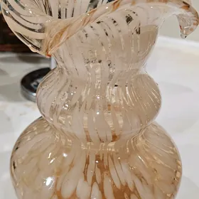 Ваза цветное стекло СССР