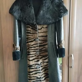 кожаный плащ