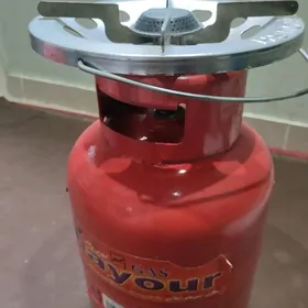 Газовый баллон с горелкой