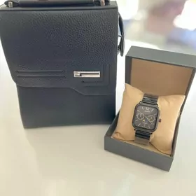 барсетка и часы