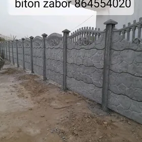 beton zabor
