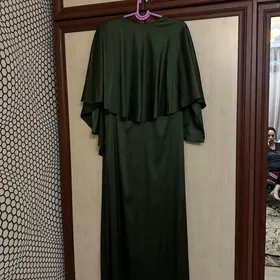 платье атласное