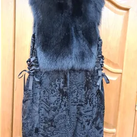 натуральный мех жилет