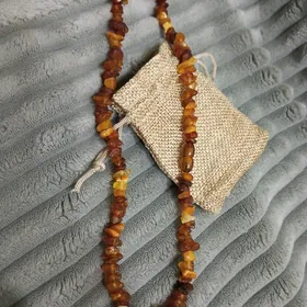 бусы янтарные