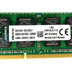Noutbuk üçin RAM 8GB DDR3L 1600Mhz Kingston