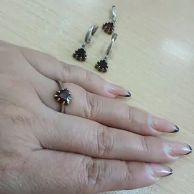 серебряный комплект