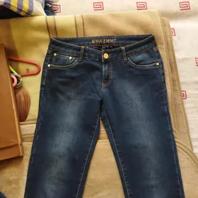 джинсы теплые