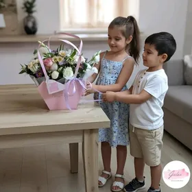 цветы в сумочке, gül sumka