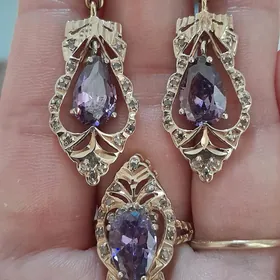 gyzyl komplekt BRILLIANT