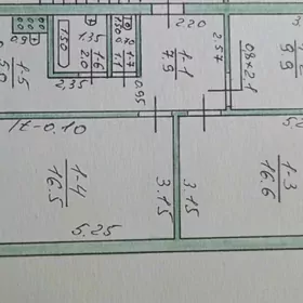 30мкр. 3 комнаты 3 этаж 76м²