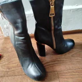 Сапоги кожаные