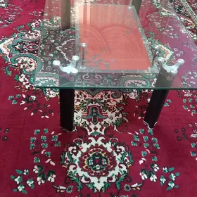 стеклянный журнальный столик